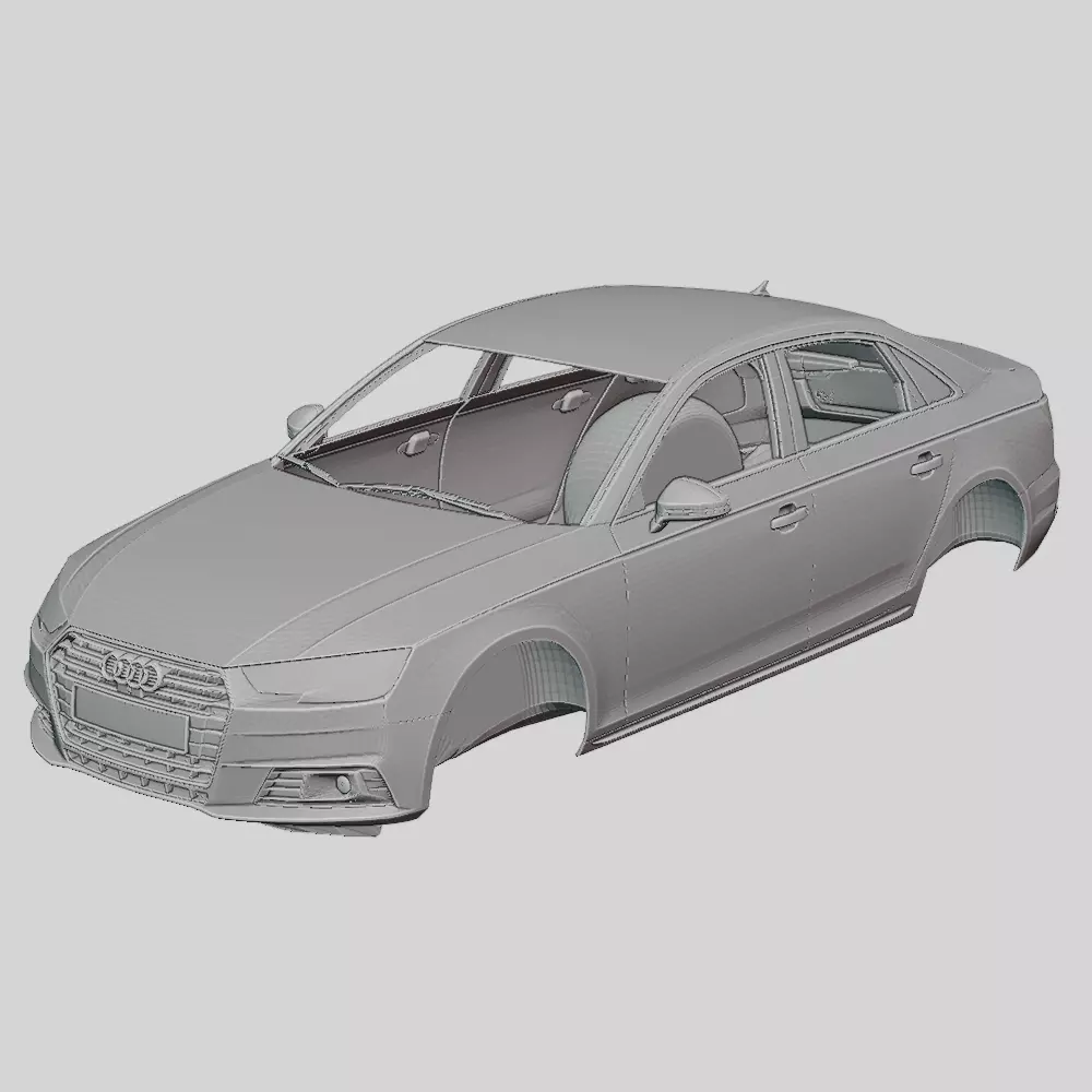 Audi A4 Sedan 2016 Printable Body 3D print model