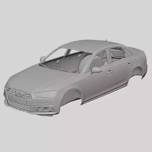 Audi A4 Sedan 2016 Printable Body