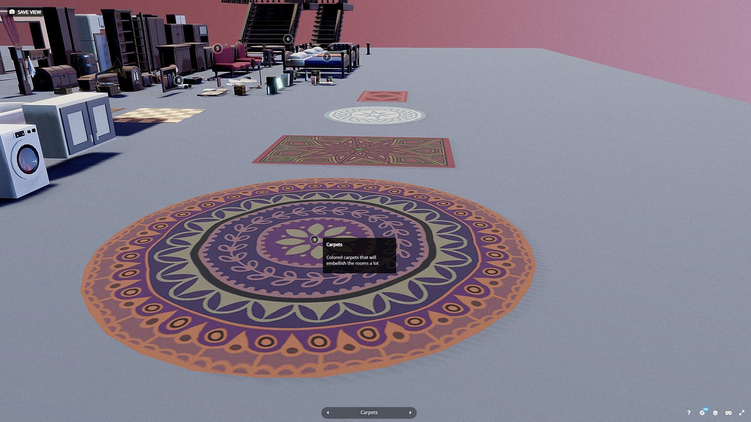 Horror modular House - Asset  Low-poly 3D model_16