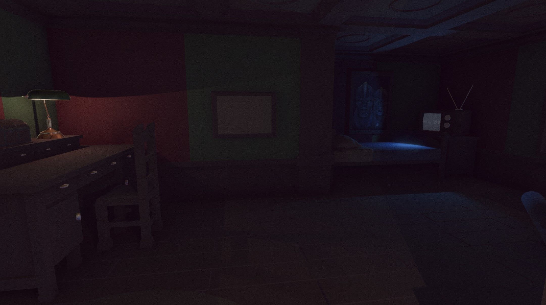 Horror modular House - Asset  Low-poly 3D model_9