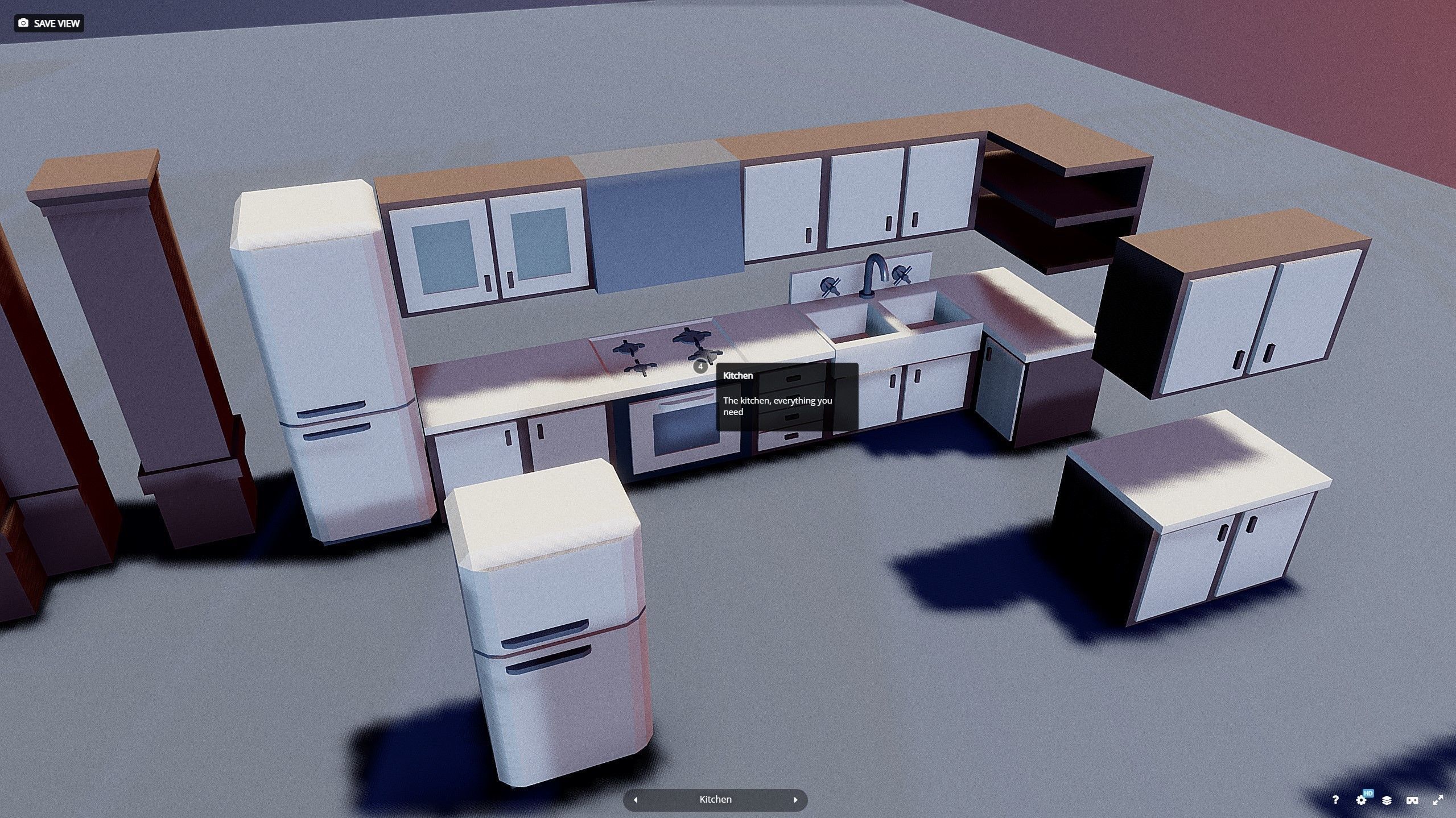 Horror modular House - Asset  Low-poly 3D model_17