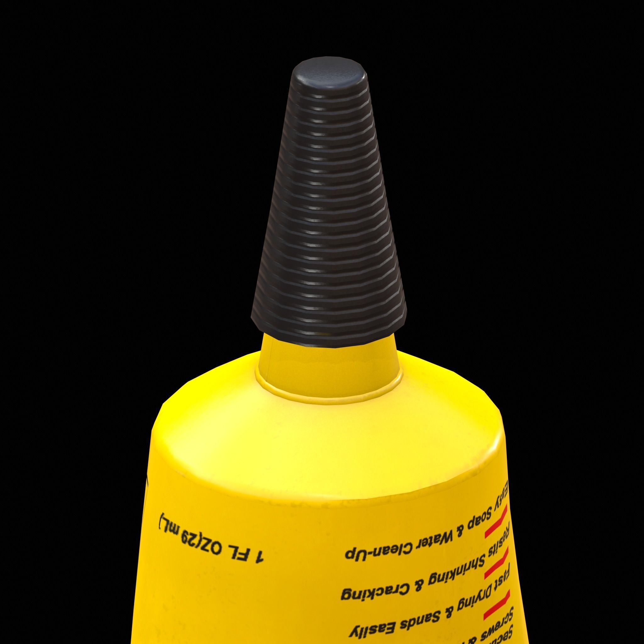 Wood Filler Low-poly 3D model_4