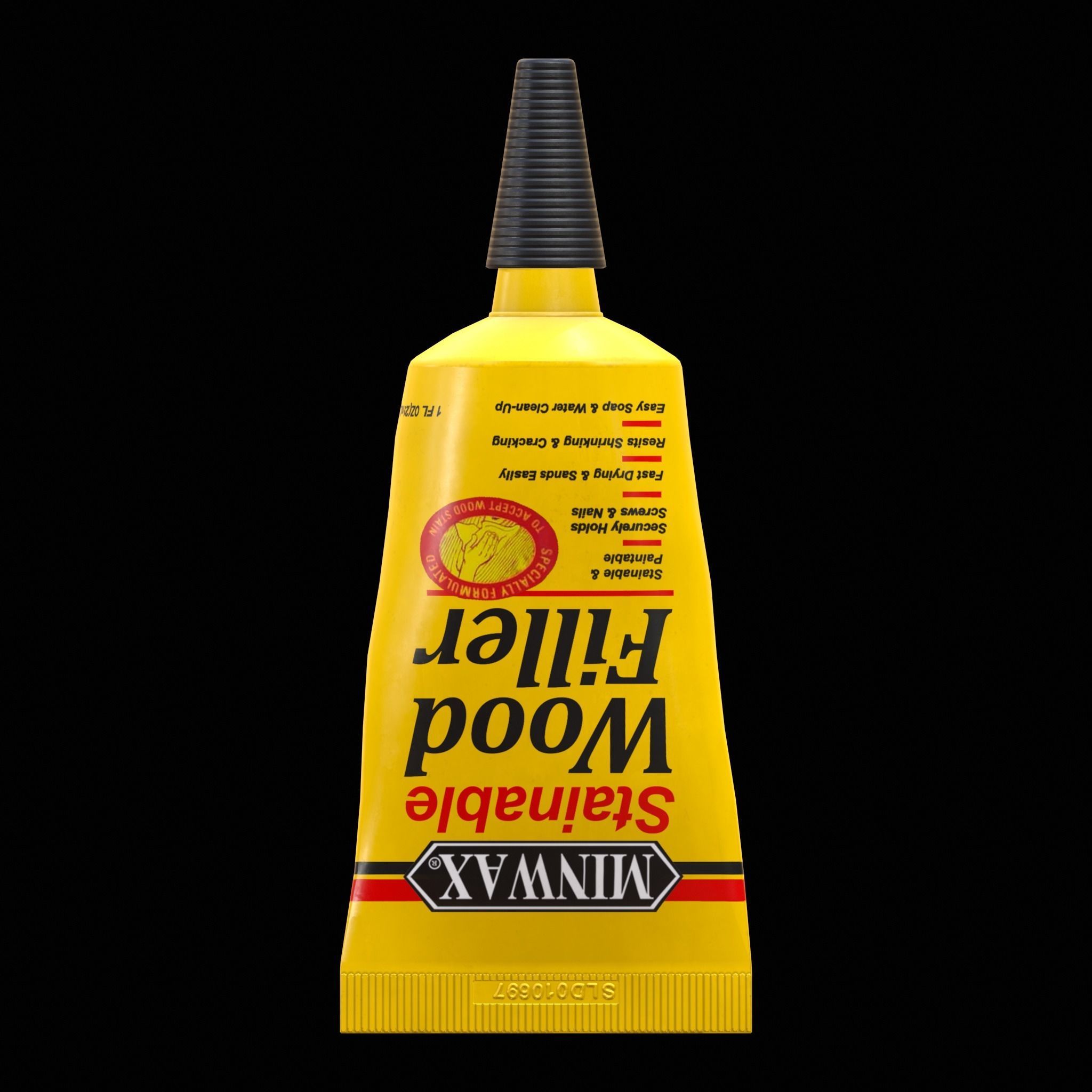 Wood Filler Low-poly 3D model_2