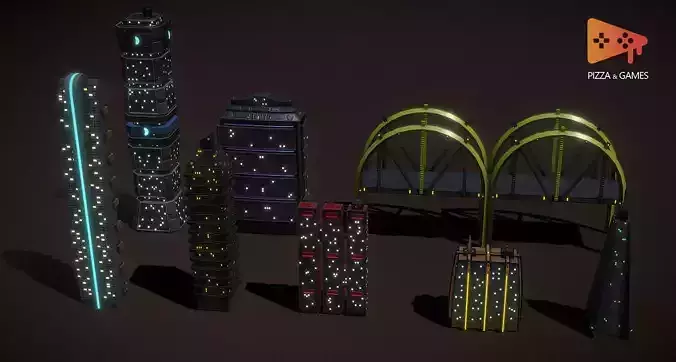 City Buildings Retrowave