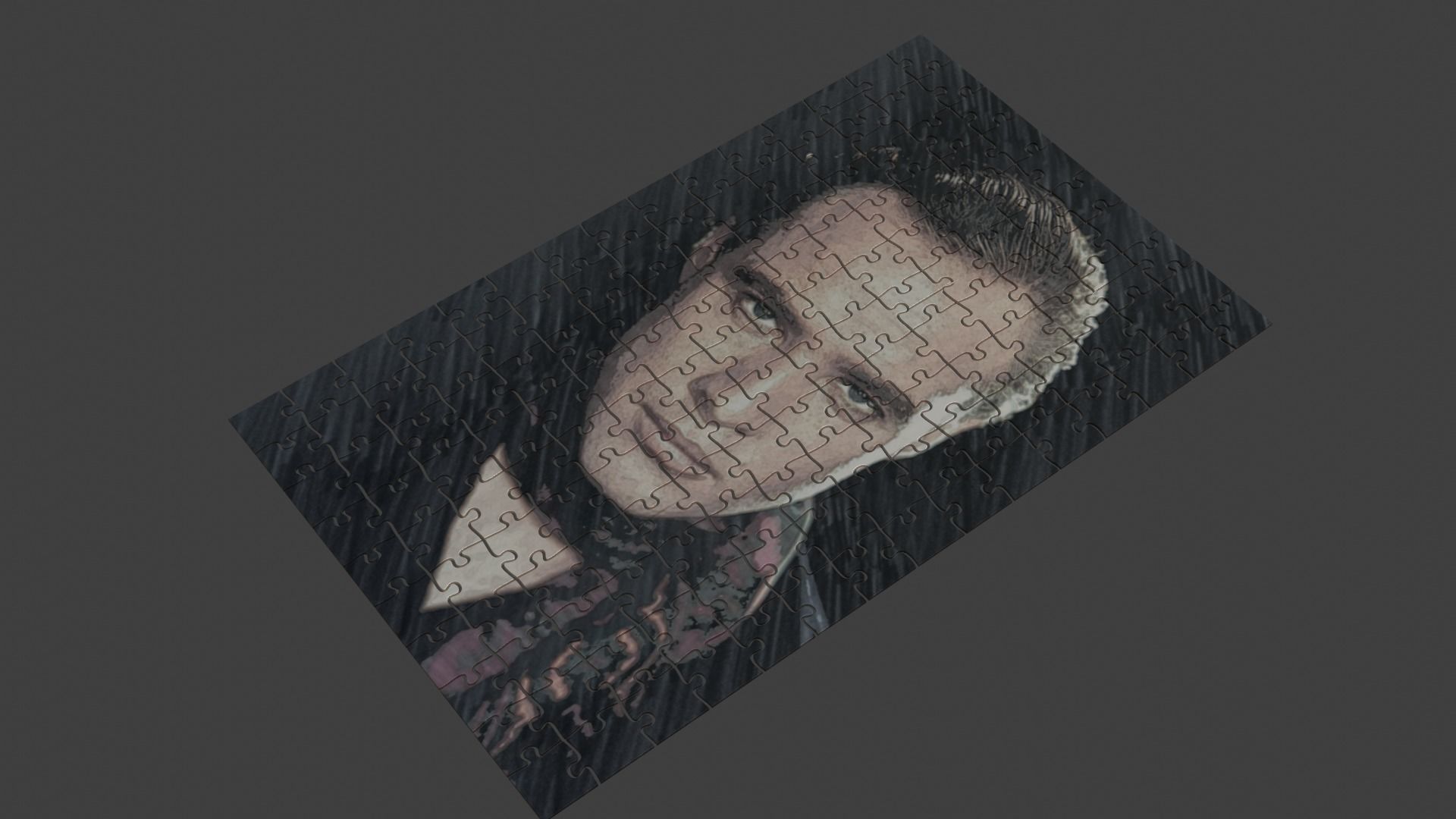 Marlon Brando Puzzle Low-poly 3D model_4