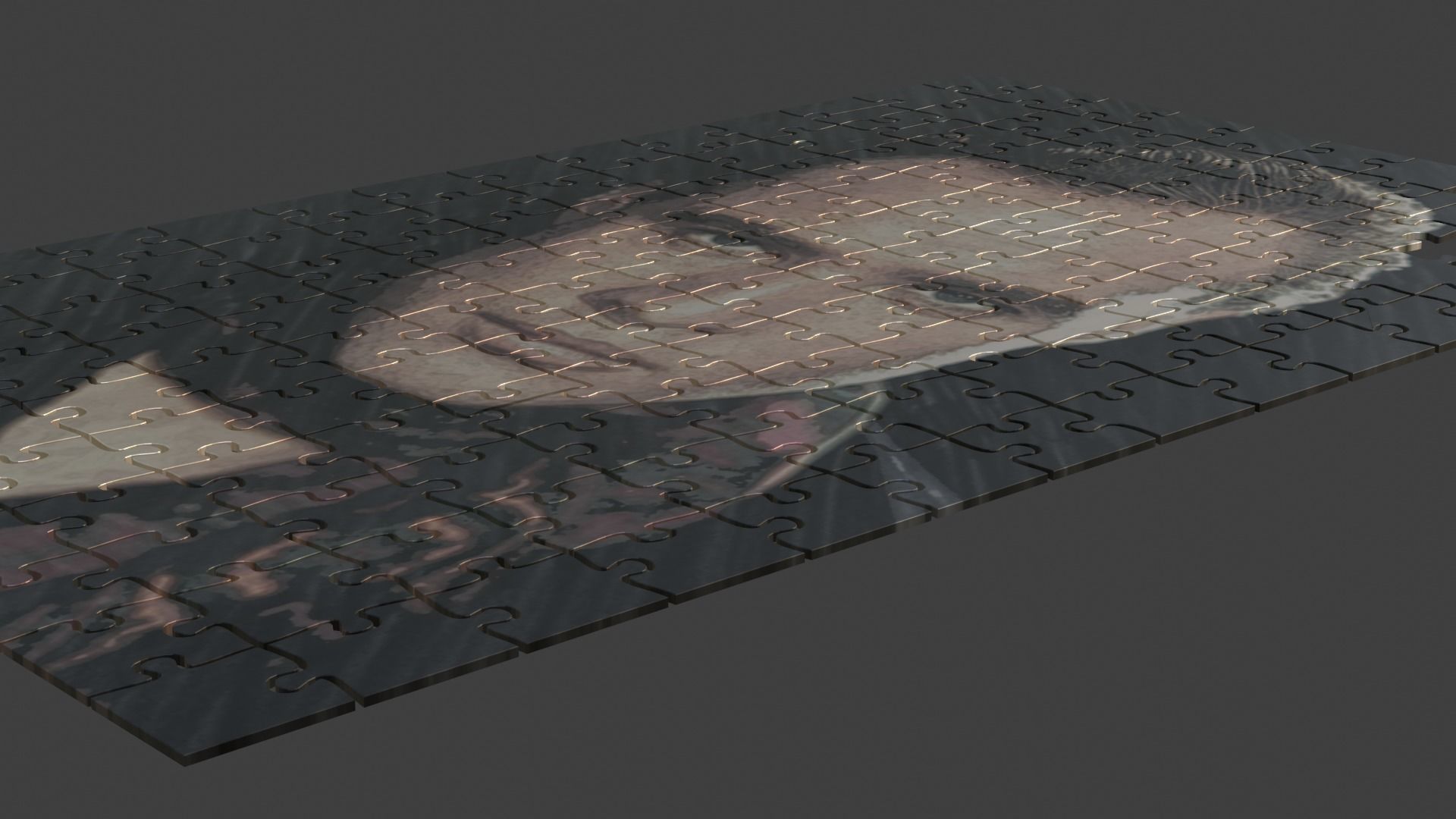 Marlon Brando Puzzle Low-poly 3D model_6