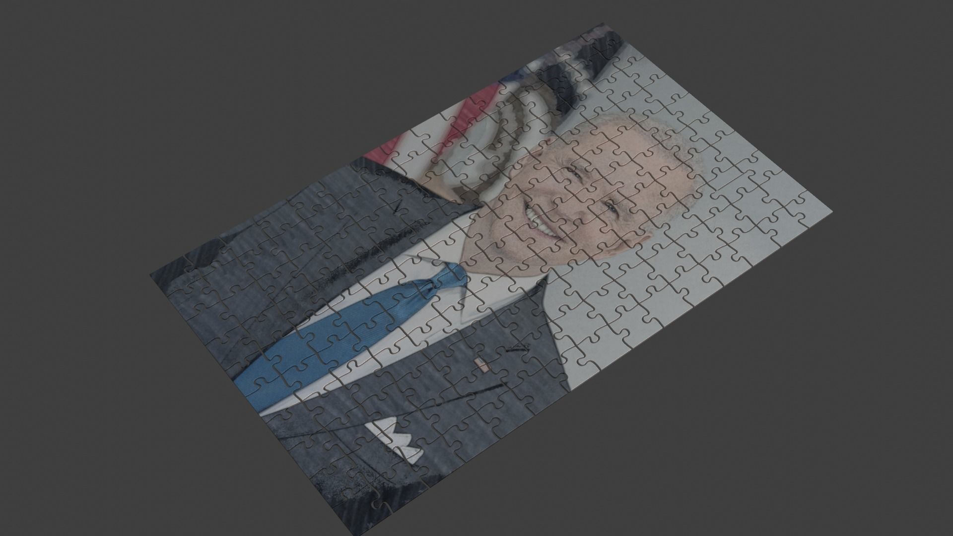 Joe Biden Puzzle Low-poly 3D model_4