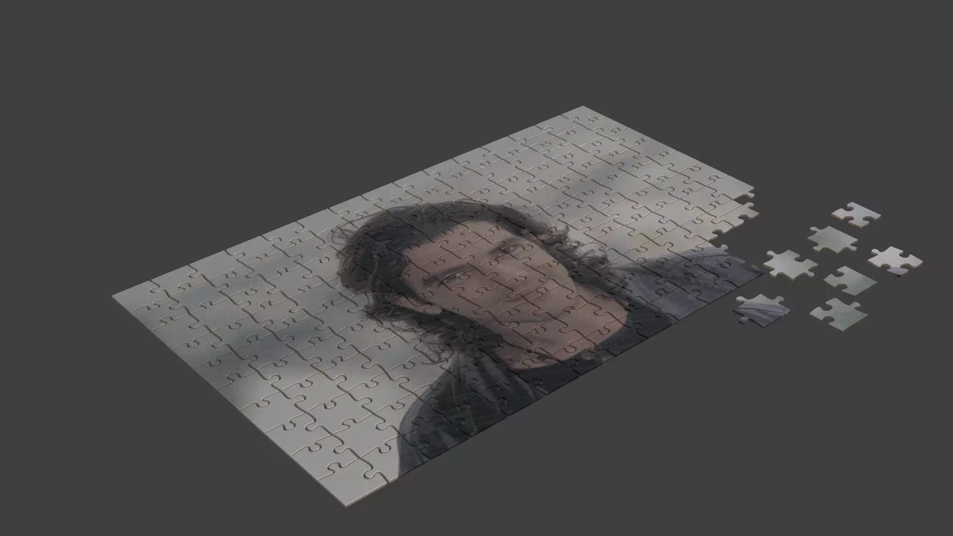 Antonio Banderas Puzzle Low-poly 3D model_0