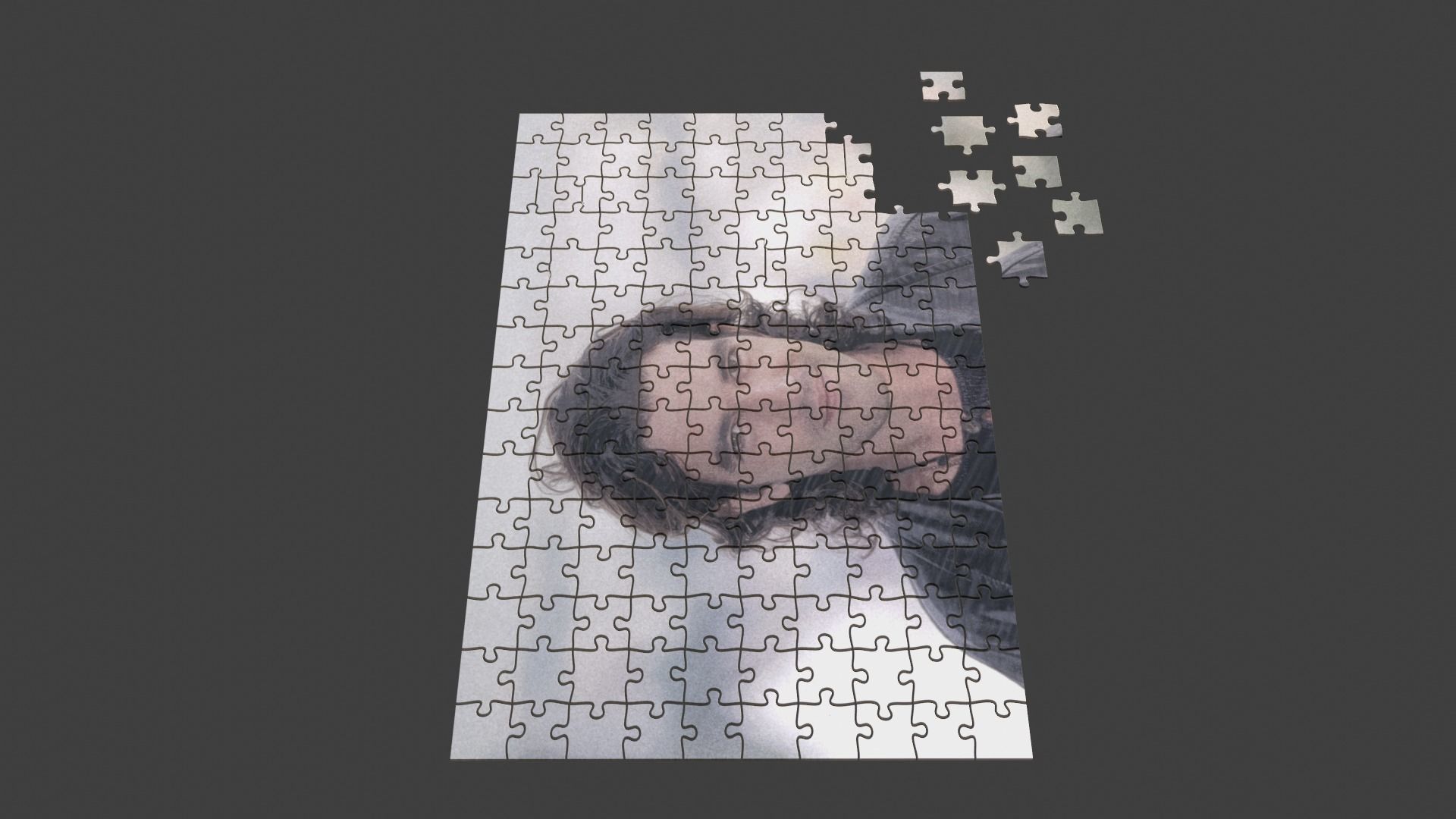 Antonio Banderas Puzzle Low-poly 3D model_2