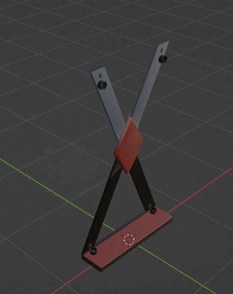 St Andrews Cross 3D model_2