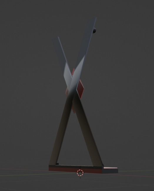 St Andrews Cross 3D model_4