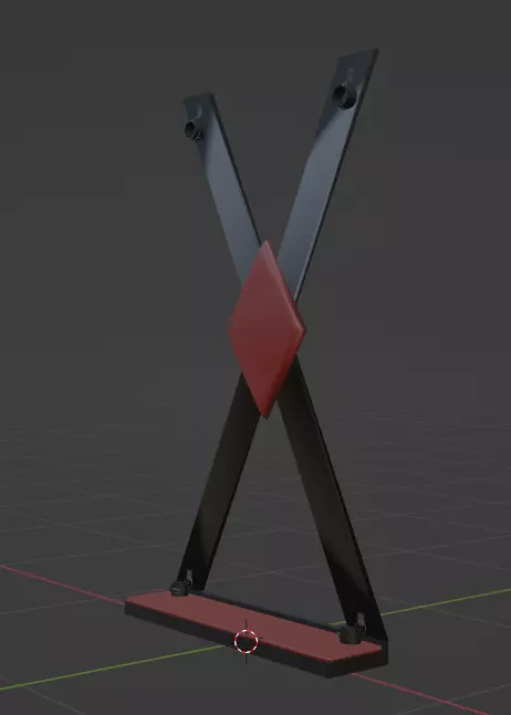 St Andrews Cross 3D model_0