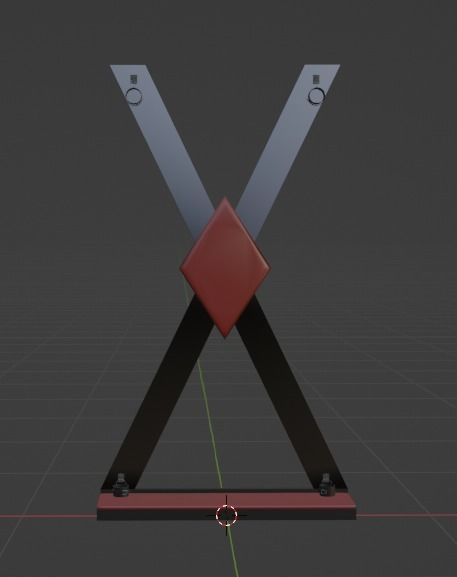 St Andrews Cross 3D model_1