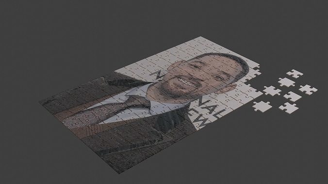 Will Smith Puzzle Low-poly 3D model