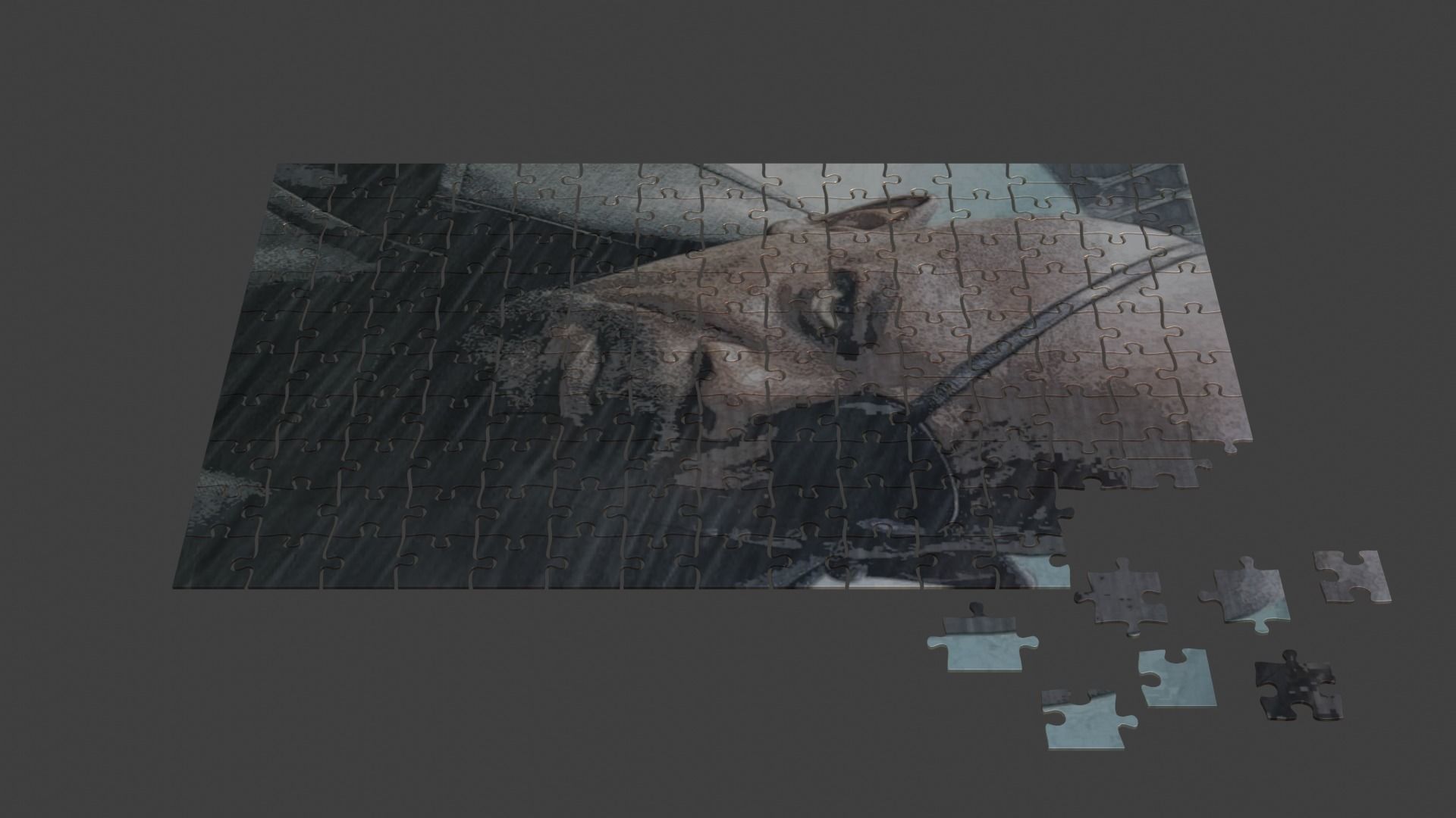 Samuel L Jackson Puzzle Low-poly 3D model_3