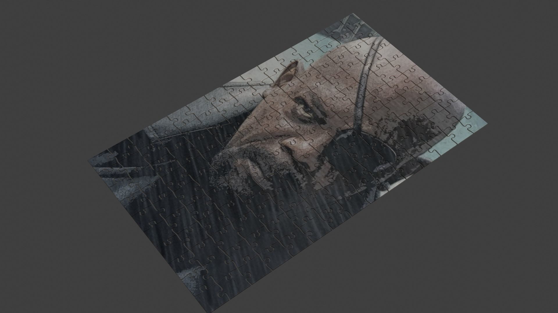 Samuel L Jackson Puzzle Low-poly 3D model_4