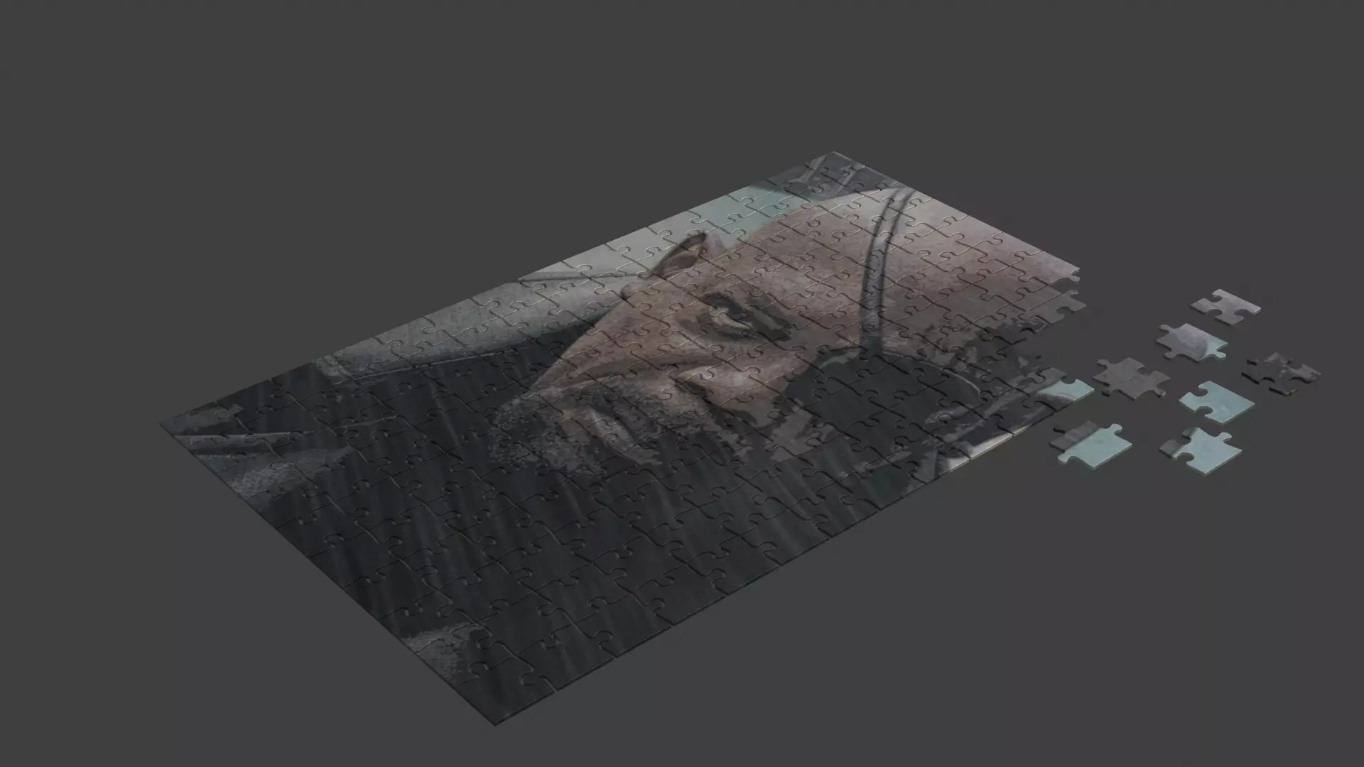 Samuel L Jackson Puzzle Low-poly 3D model_0