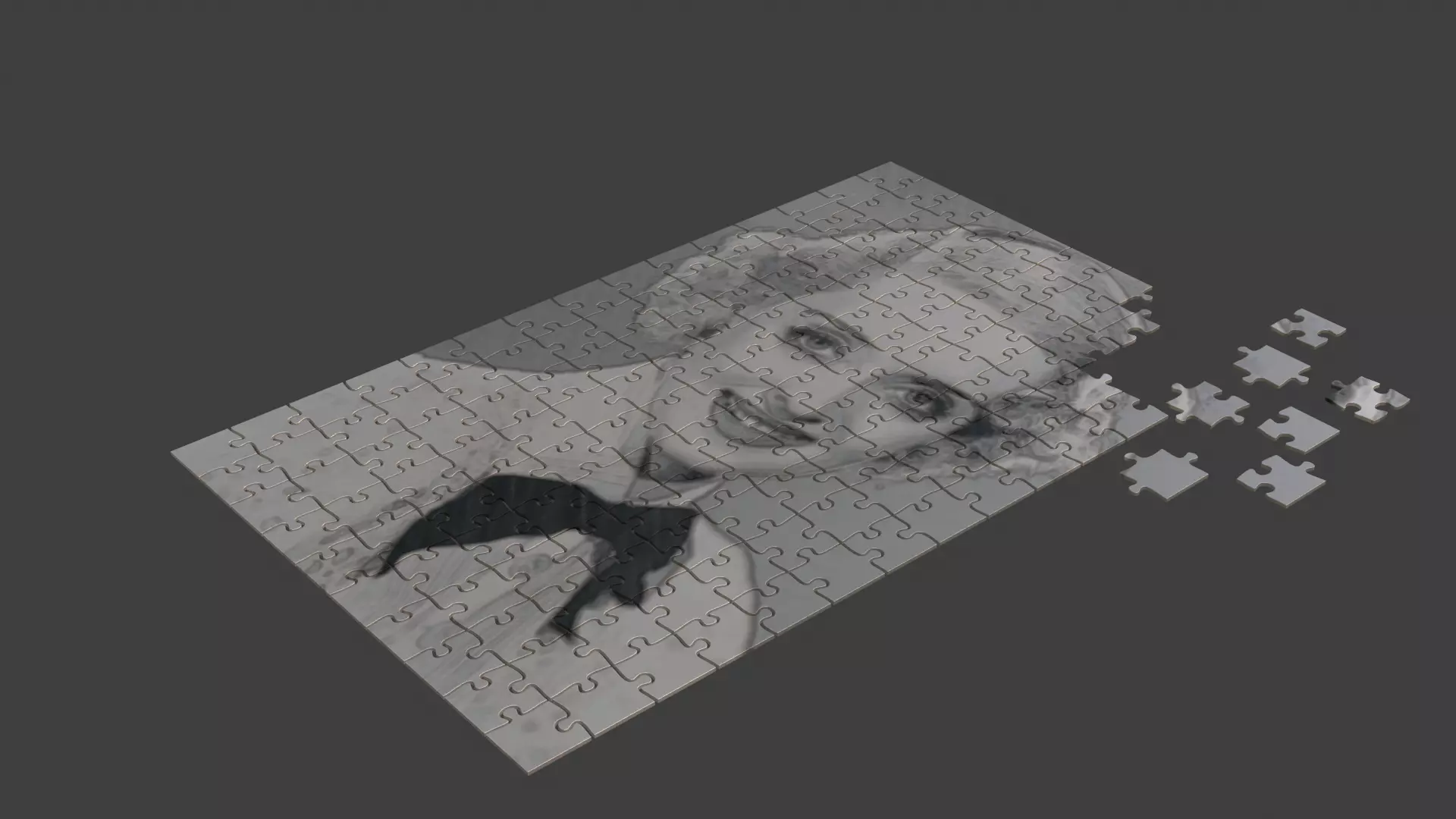 Bette Davis Puzzle Low-poly 3D model
