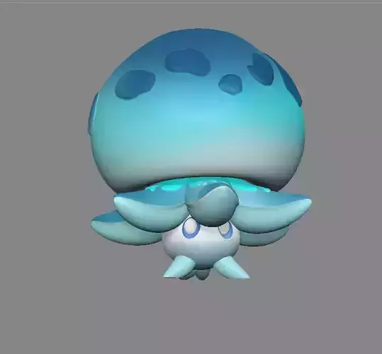 FLOATING HYDRO FUNGUS LAMP GENSHIN IMPACT 3D print model