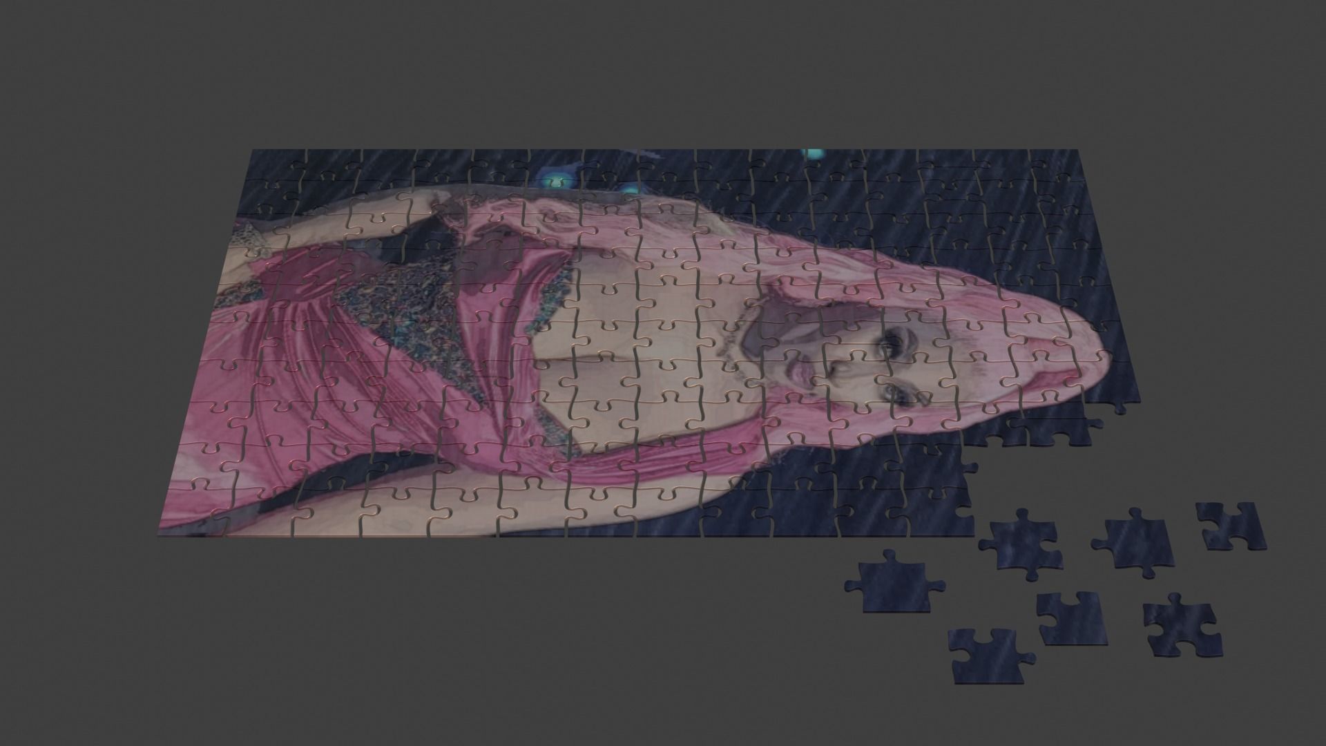 Nicki Minaj Puzzle Low-poly 3D model_3