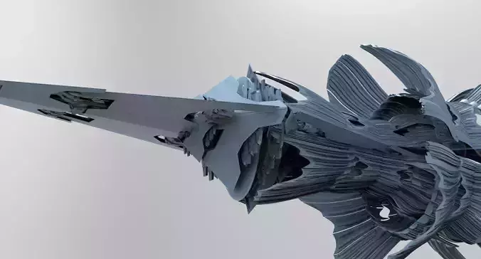 Ancient Alien spear tower 1  3D model