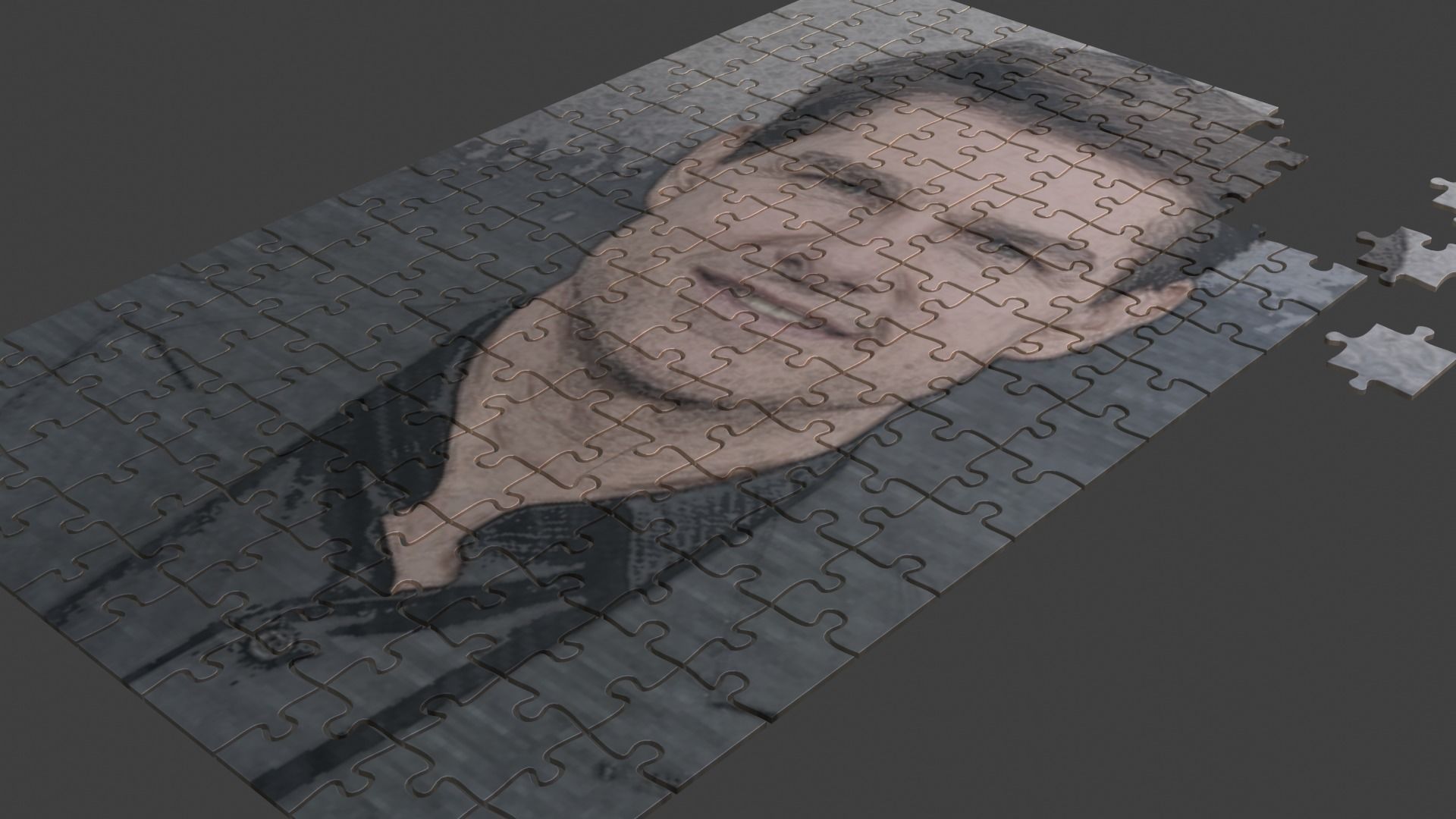 Tom Cruise Puzzle Low-poly 3D model_9