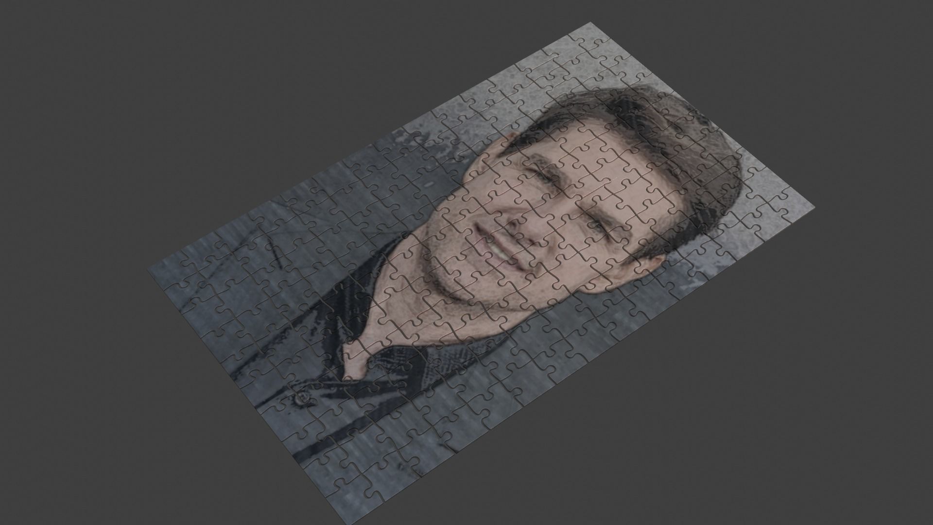 Tom Cruise Puzzle Low-poly 3D model_4