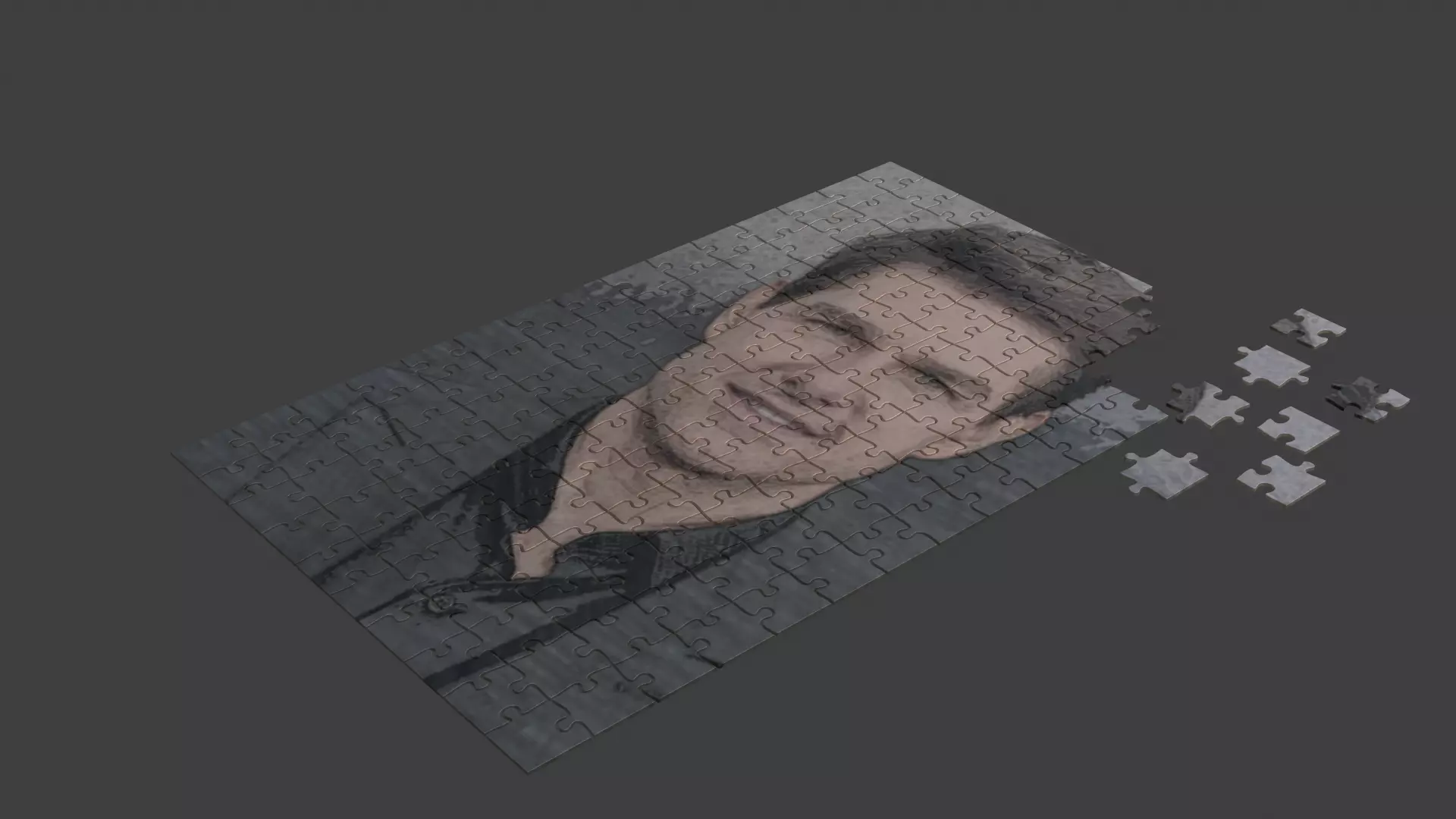 Tom Cruise Puzzle Low-poly 3D model_0