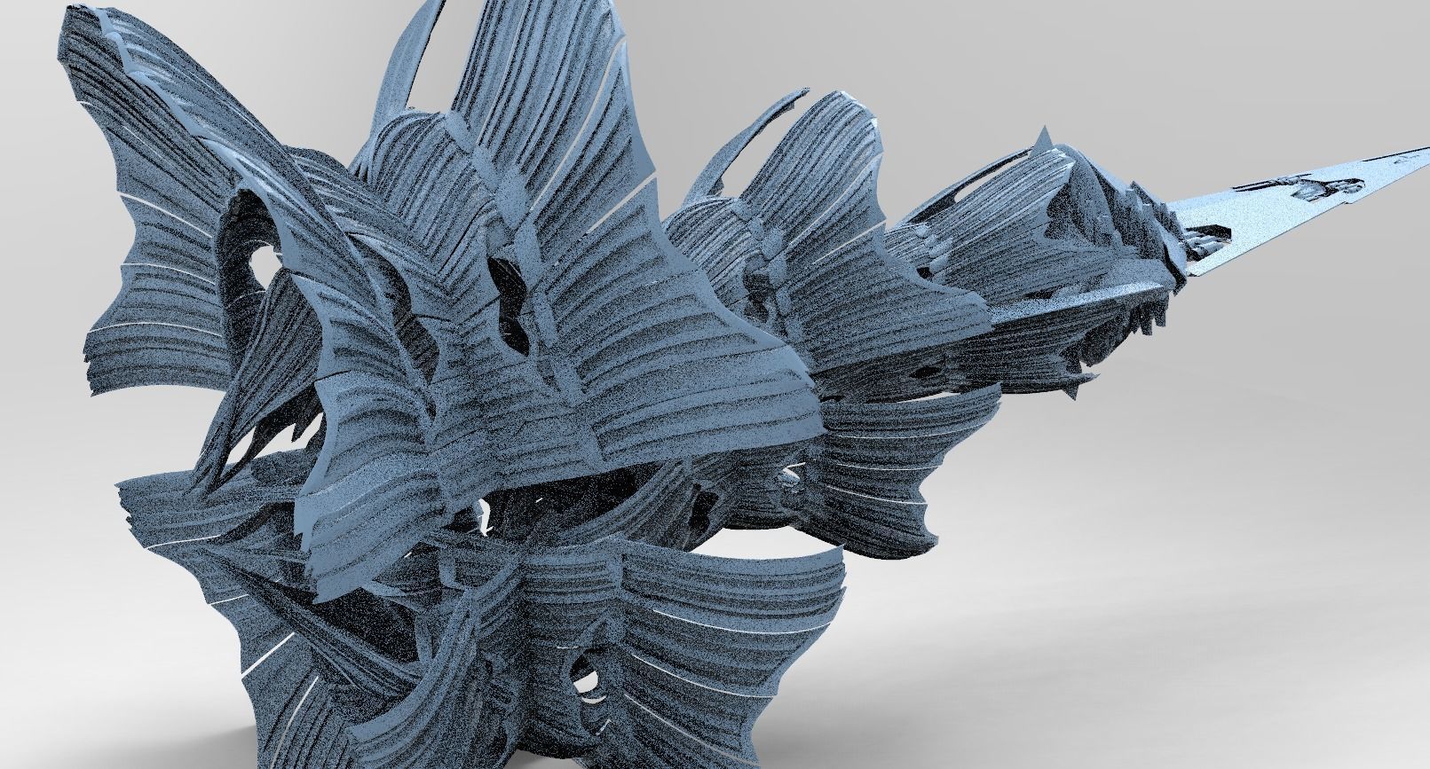 Ancient Alien spear tower 3 3D model_1