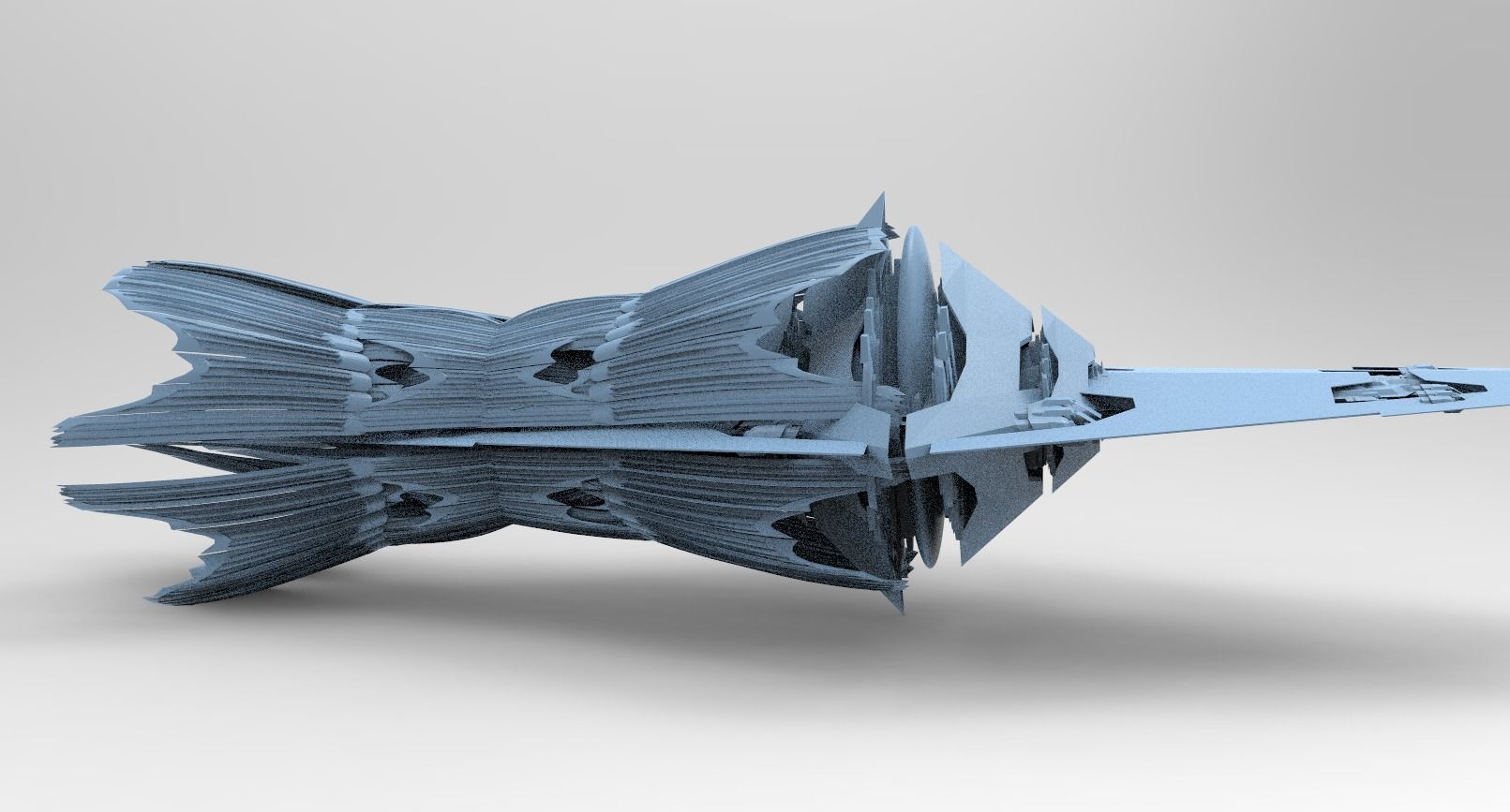 Ancient Alien spear tower 4 3D model_1