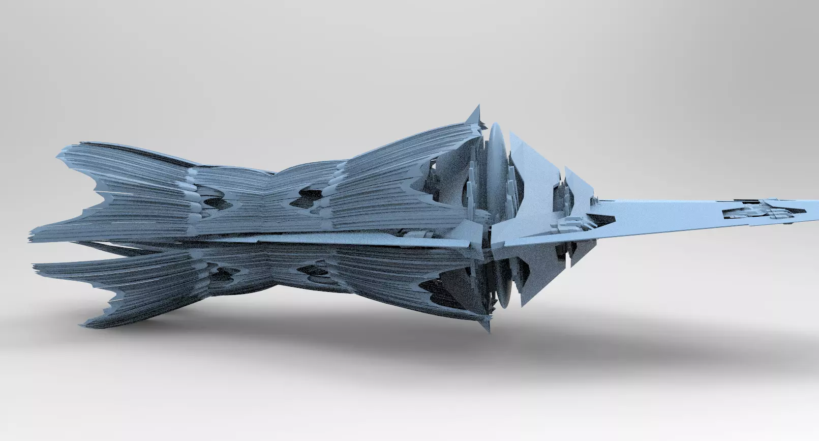 Ancient Alien spear tower 4 3D model_0