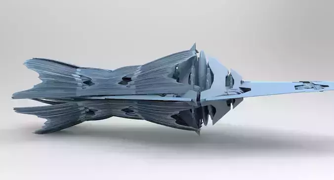 Ancient Alien spear tower 4 3D model