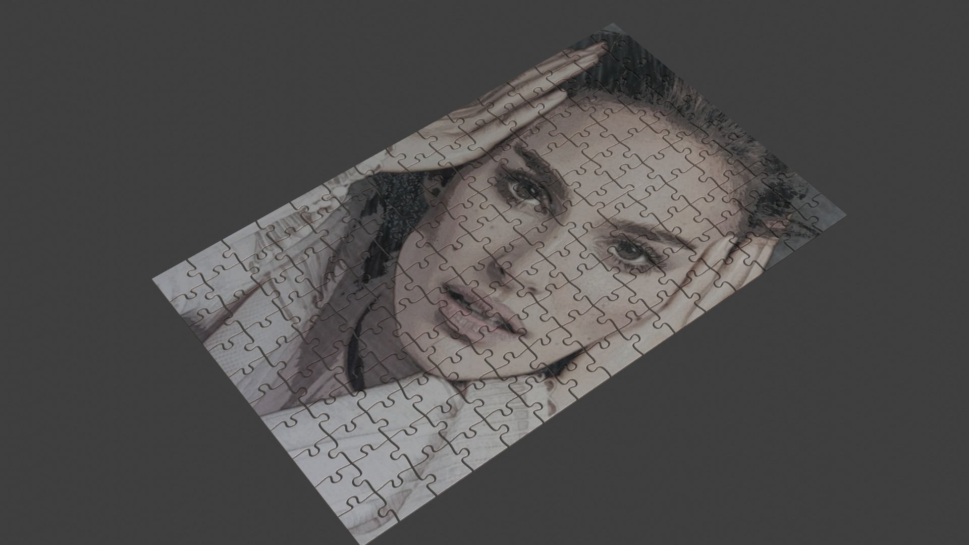 Natalie Portman Puzzle Low-poly 3D model_4