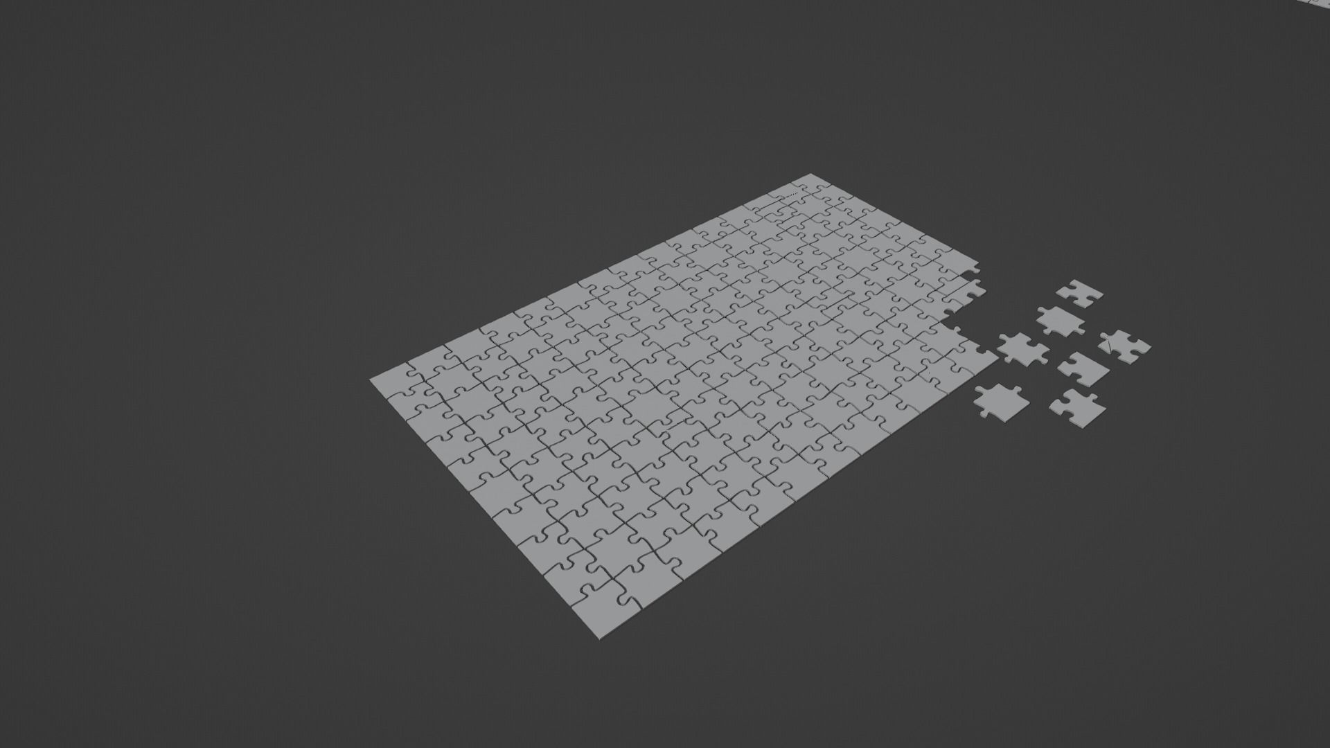 Natalie Portman Puzzle Low-poly 3D model_1