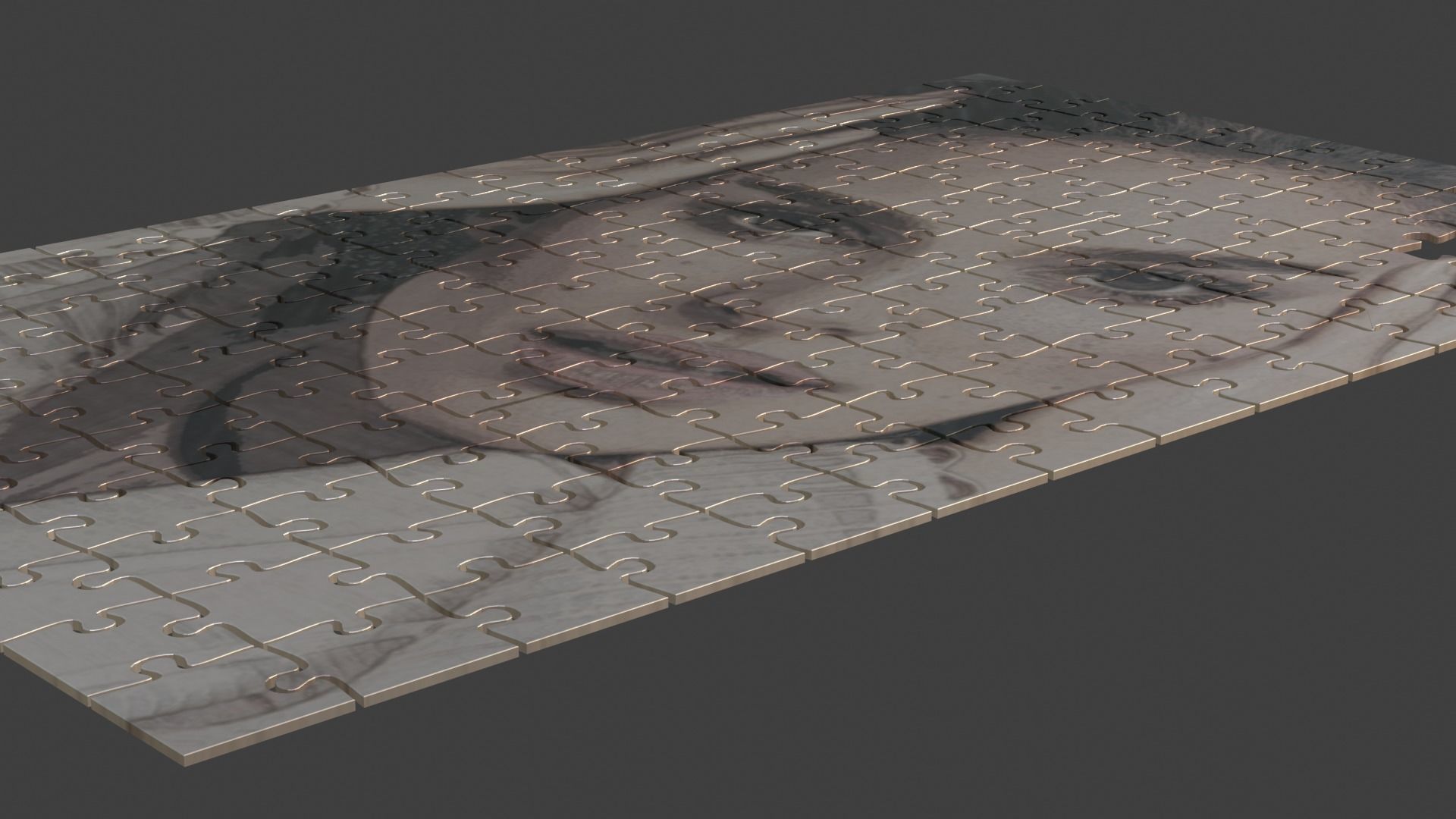 Natalie Portman Puzzle Low-poly 3D model_6