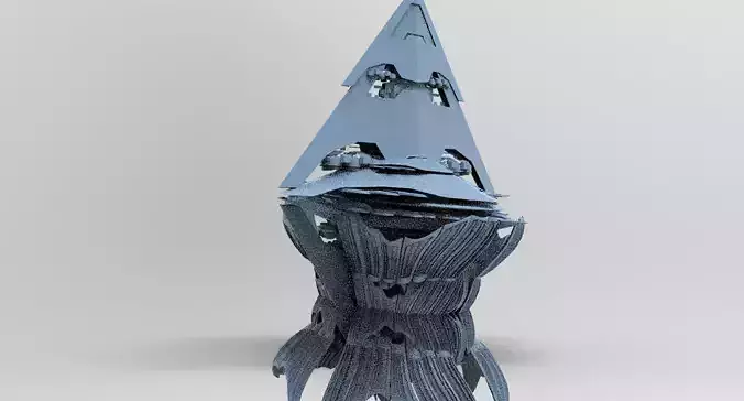 Ancient Alien spear tower 5 3D model