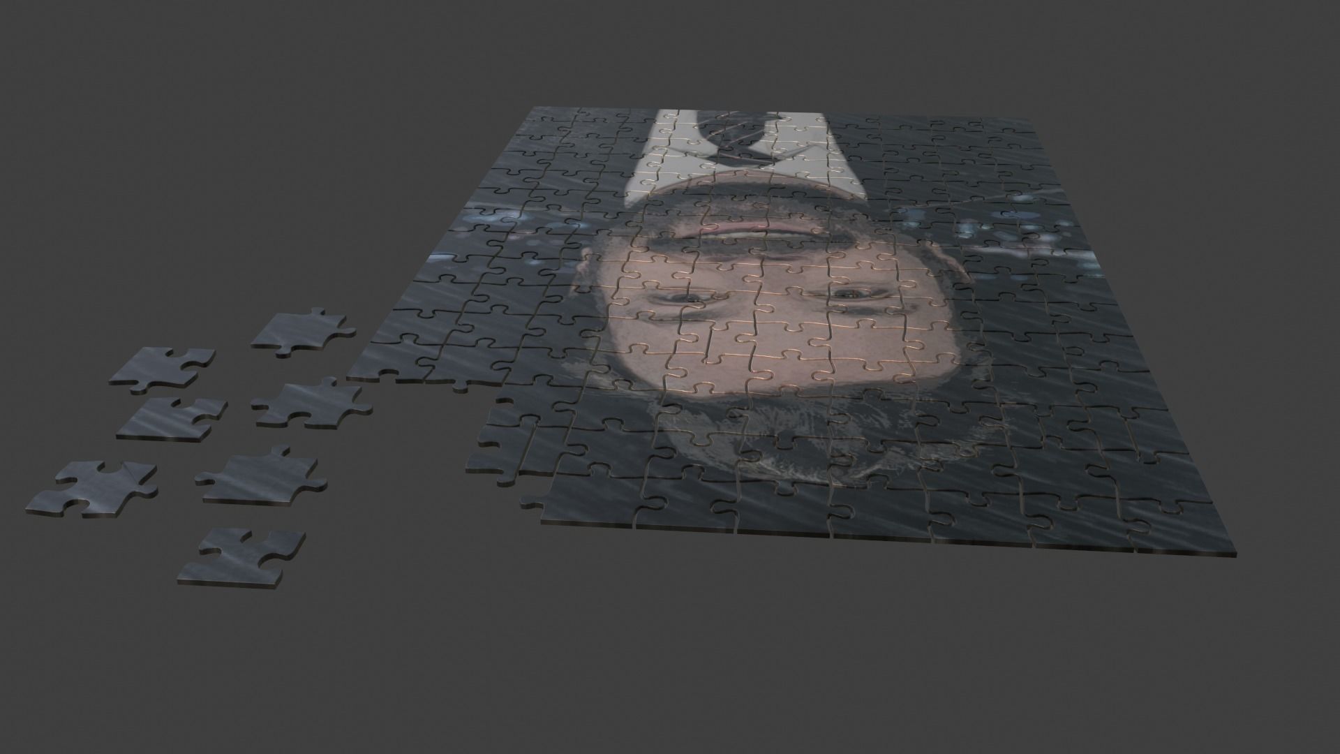 jimmy fallon Puzzle Low-poly 3D model_8