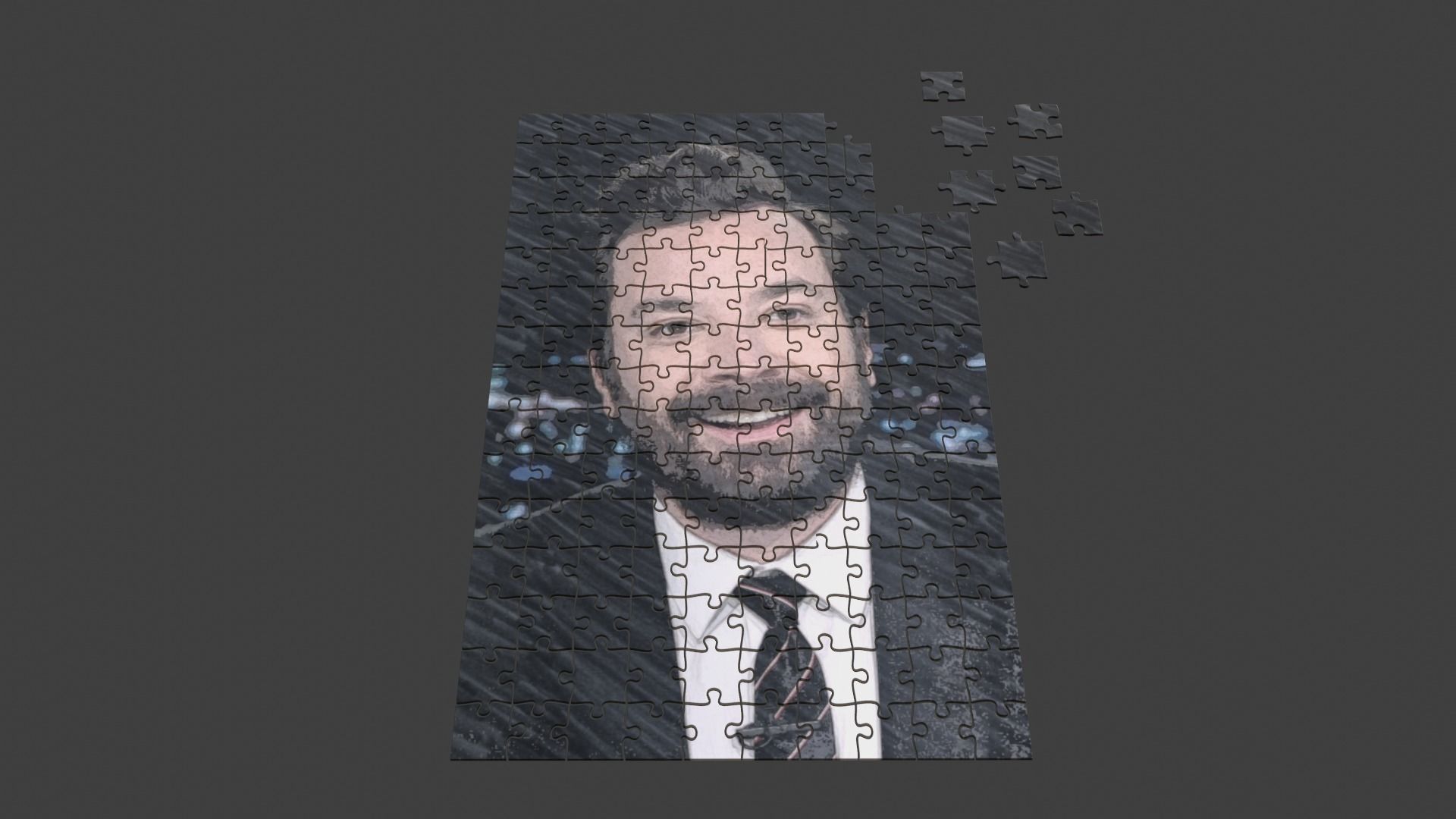 jimmy fallon Puzzle Low-poly 3D model_2