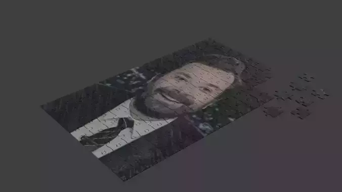 jimmy fallon Puzzle Low-poly 3D model