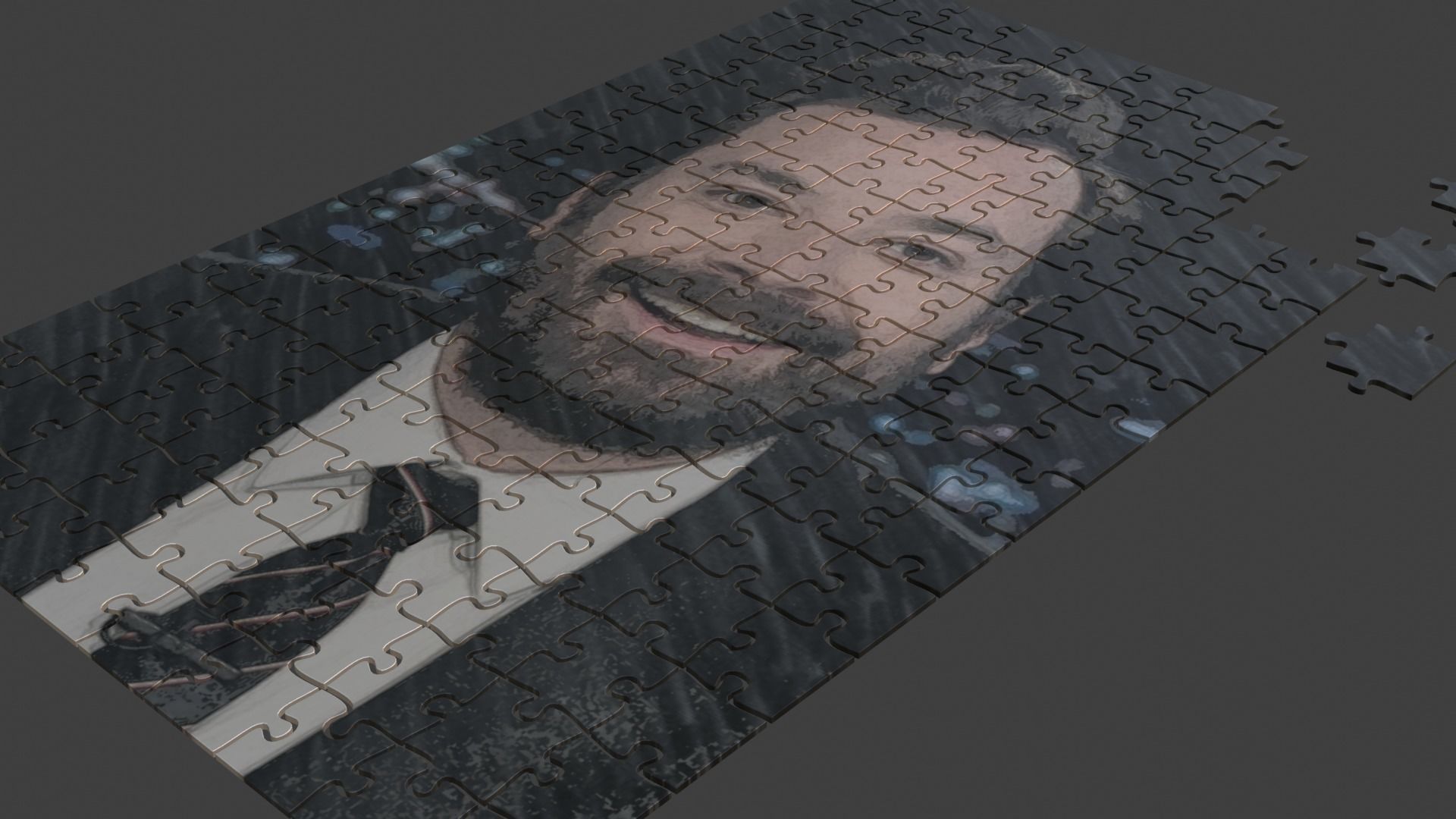 jimmy fallon Puzzle Low-poly 3D model_9