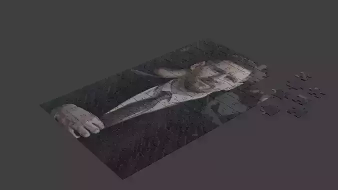Lionel Messi Low-poly 3D model