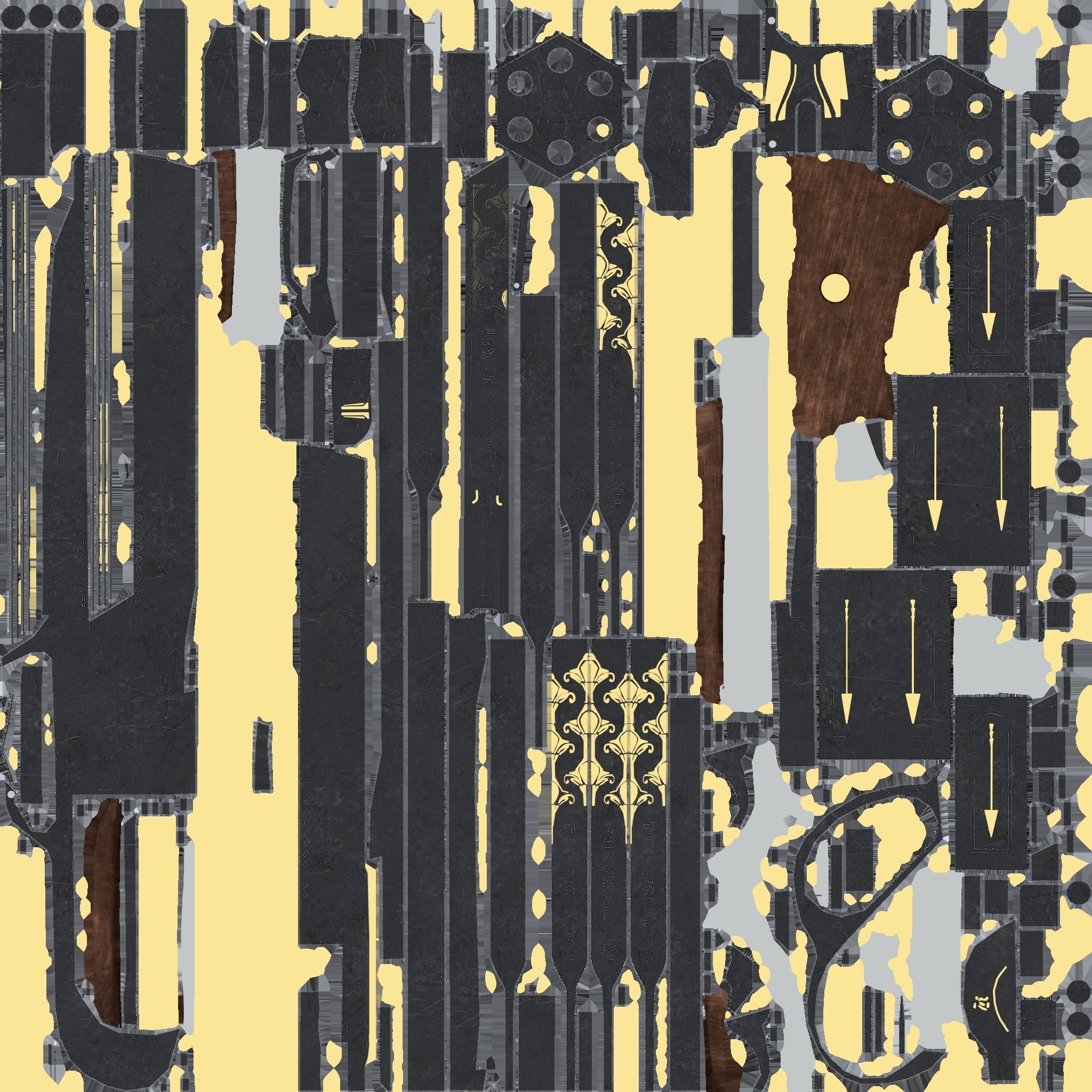 Revolver Tex Mechanica Low-poly 3D model_21