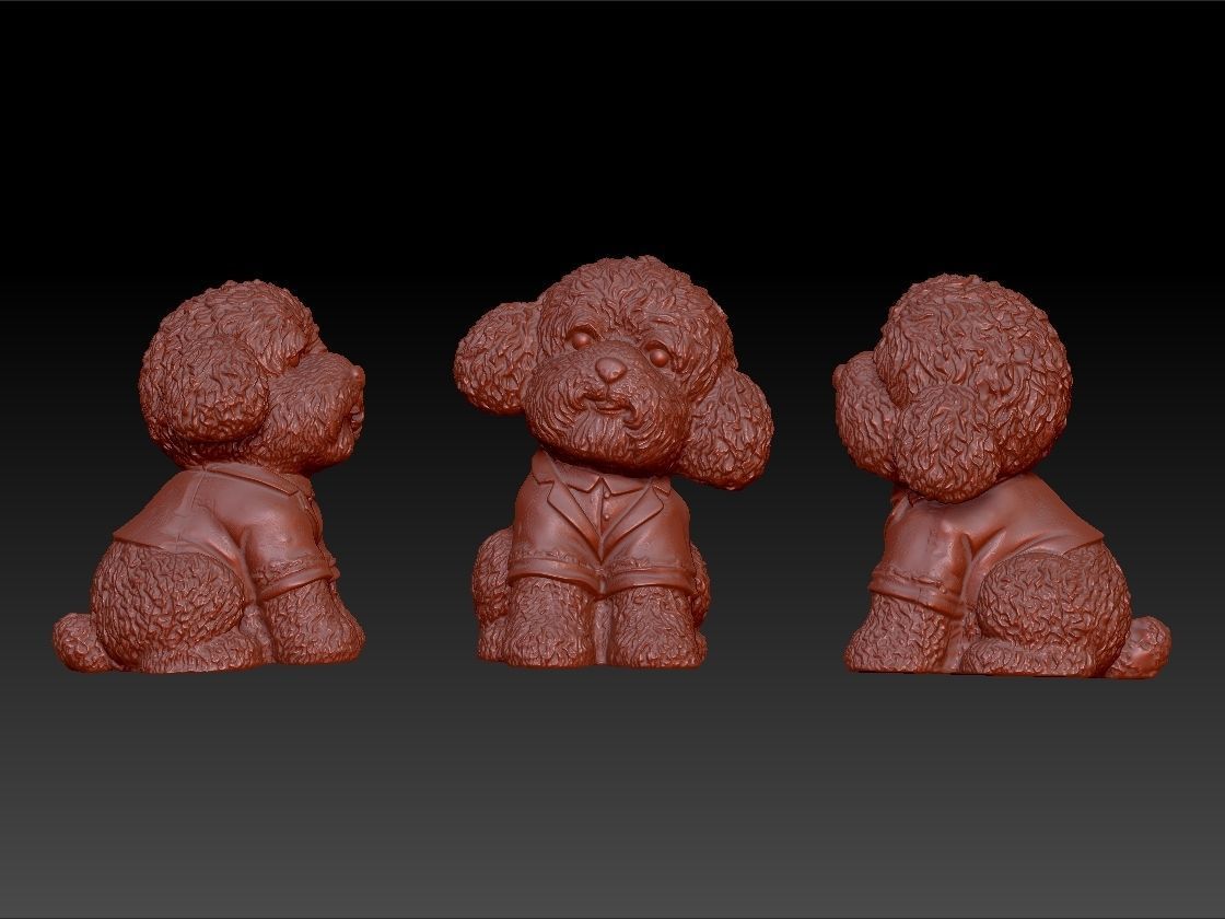 DOG 3d animals 3D model_2