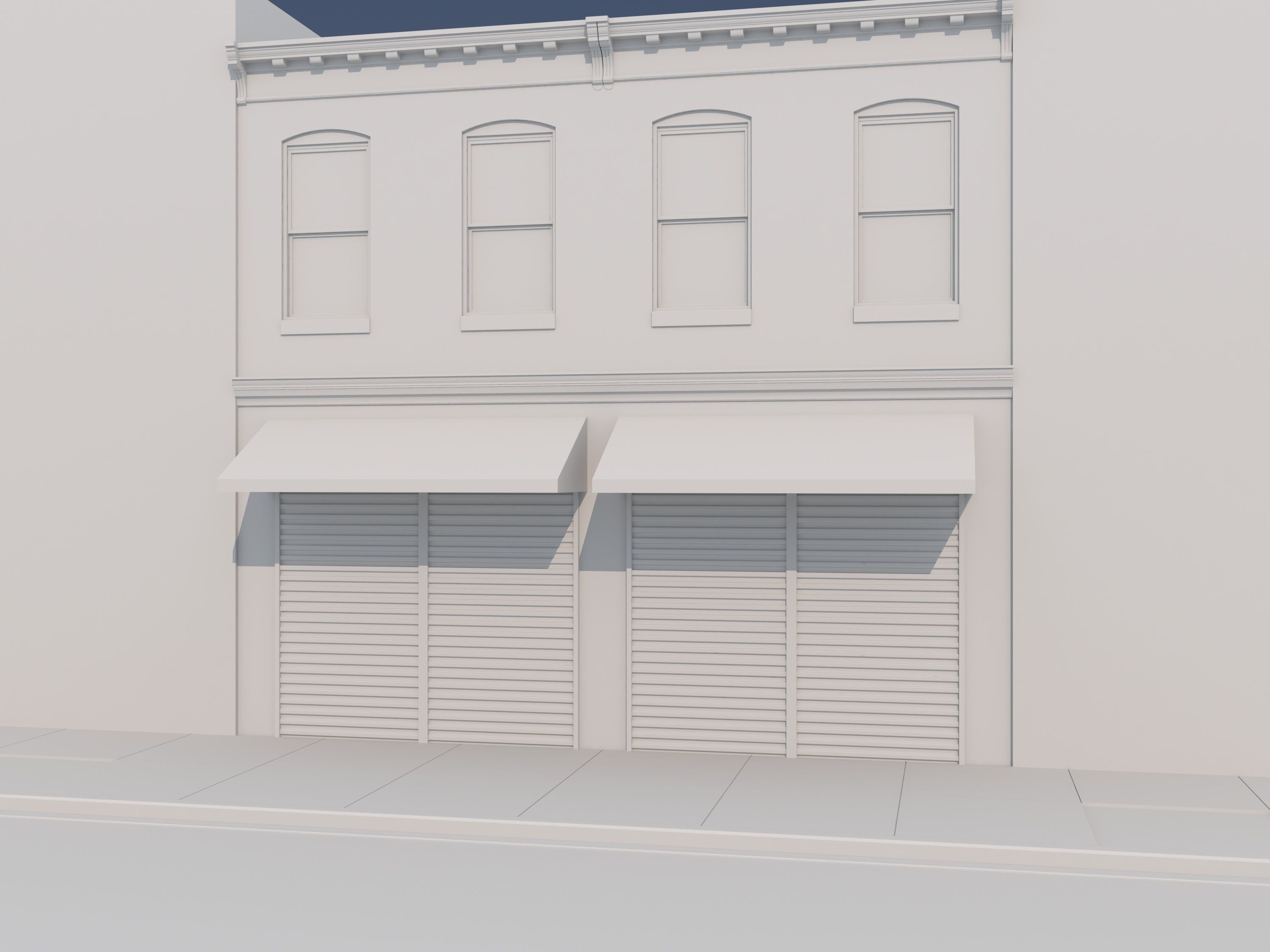 00-34-Exterior Shop Low-poly 3D model_1