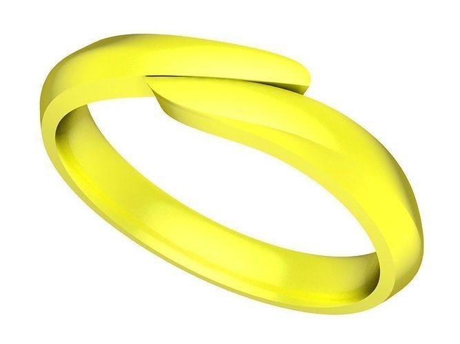 5262 simple gold ring for women  Free 3D print model