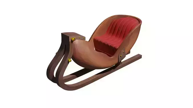 Christmas Santa Claus Sledge 3D model