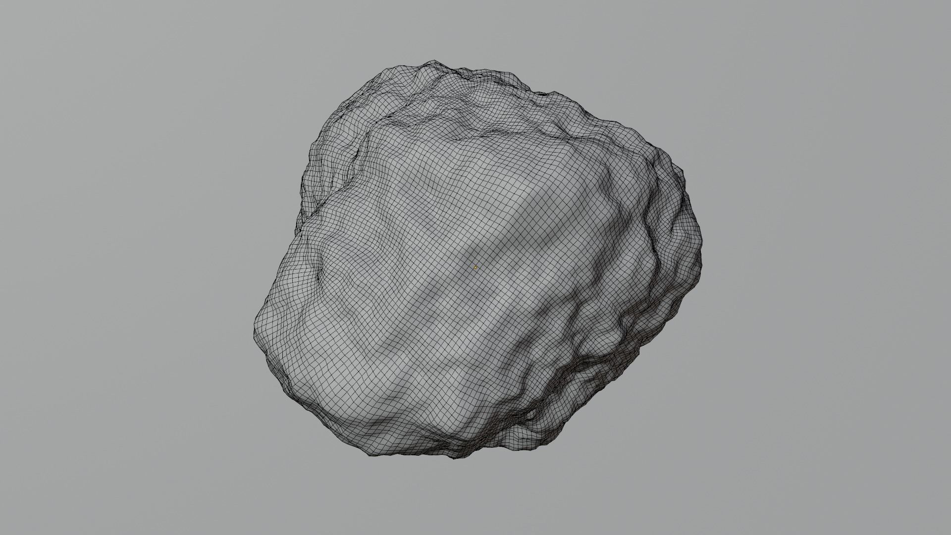 Procedural Sci Fi Glowing Asteroid - Space Rock 3D Model 3D model_9