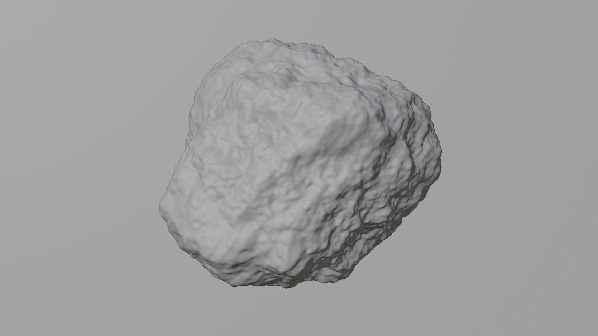 Procedural Sci Fi Glowing Asteroid - Space Rock 3D Model 3D model_7