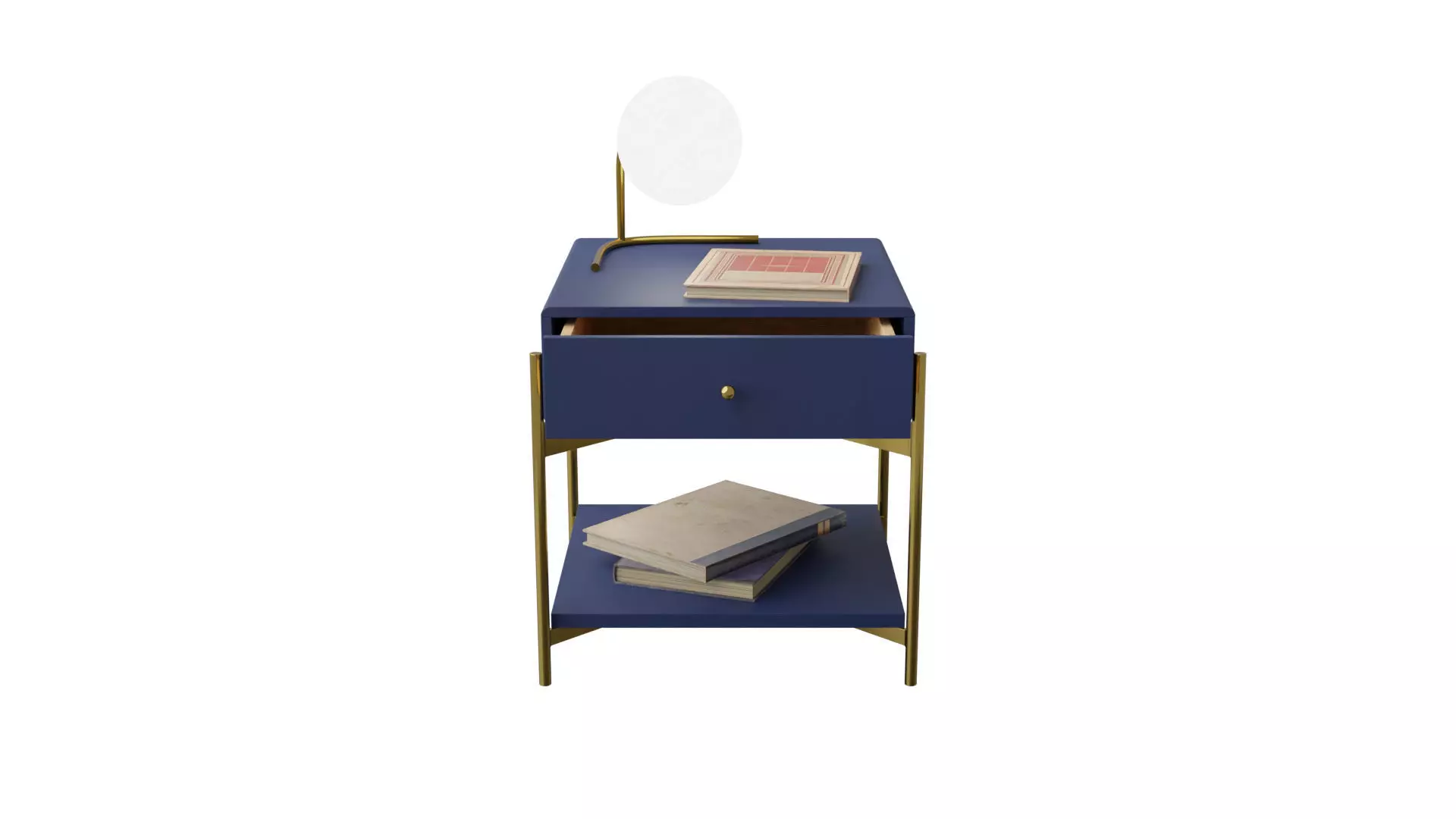 Solid Wood Nightstand Free 3D model
