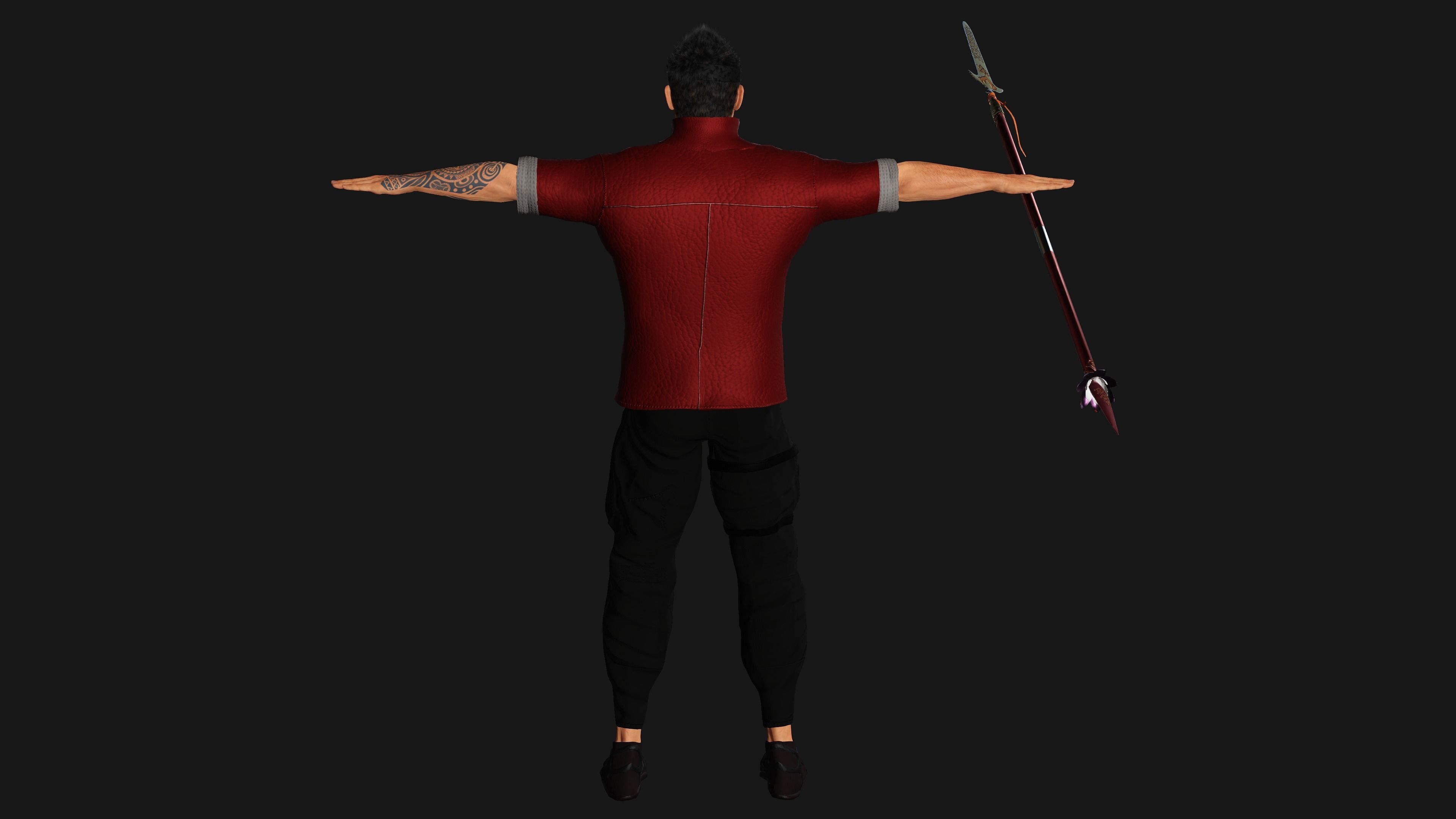 Realistic Rig 3D model AAA 3D ASIAN FIGHTER KUNGFU MAN - REALISTIC RIG GAME CHARACTER ...